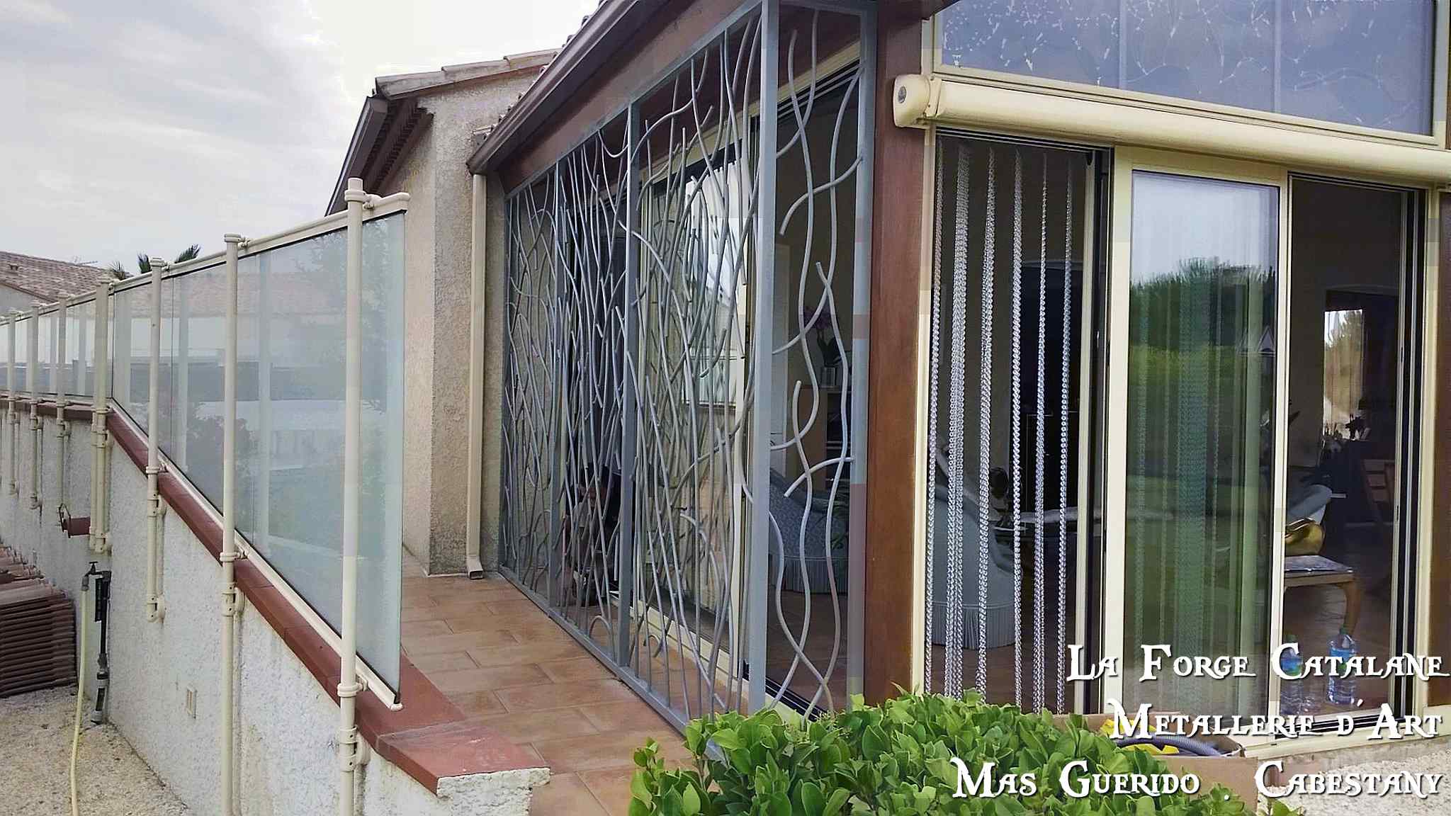 grille decorative barreau ronds entremelés fer Forge Catalane Cabestany.jpg